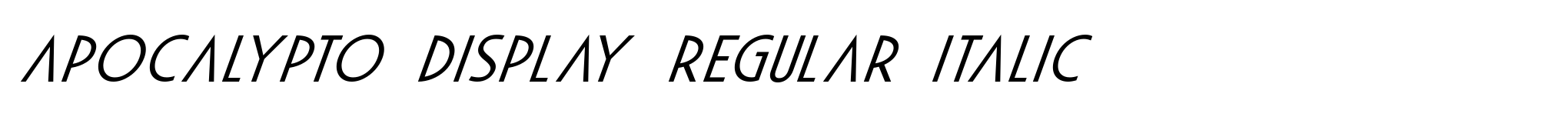 Apocalypto Display Regular Italic image